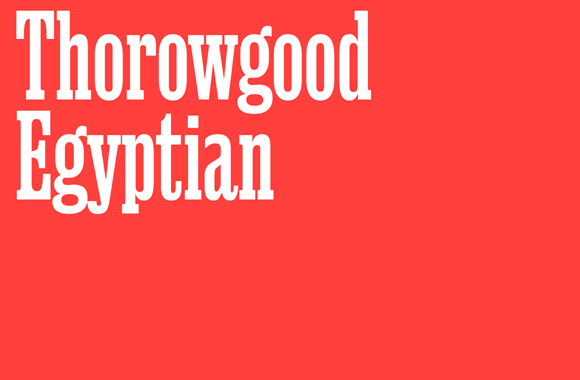 Ejemplo de fuente Thorowgood Egyptian #1